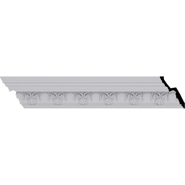Ekena Millwork 4 1/2"H x 3 1/2"P x 5 3/4"F x 94 1/2"L Hampshire Crown Moulding MLD05X04X06HA - main